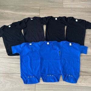Baby onesie bundle Black and Blue one piece brand new 6-12 months